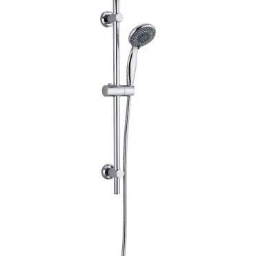 Retro Fit Riser 3 Function Chrome Round Shower Kit