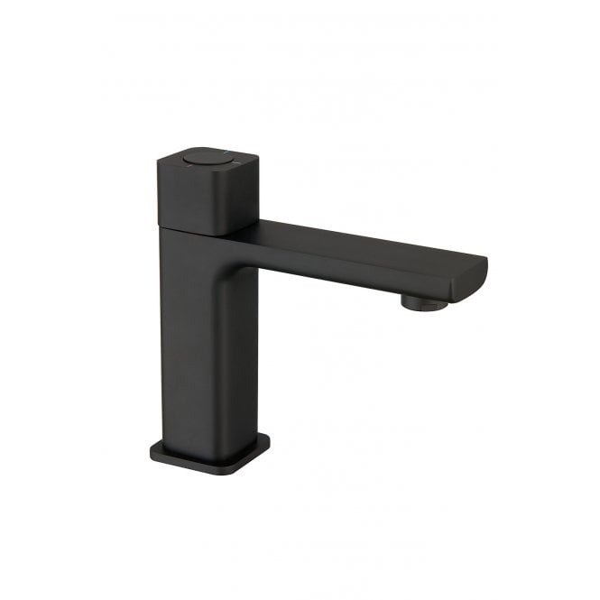 Tenby  TB+ Quadrado Square Push Button Basin Mixer Matte Black TIS5719