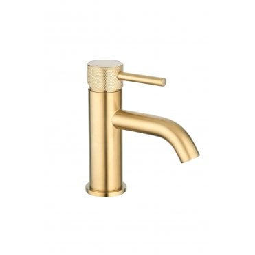 Tenby TB+ Redondo Round ECO Control/Cold Water Start Basin Mixer Brushed Brass TIS5724