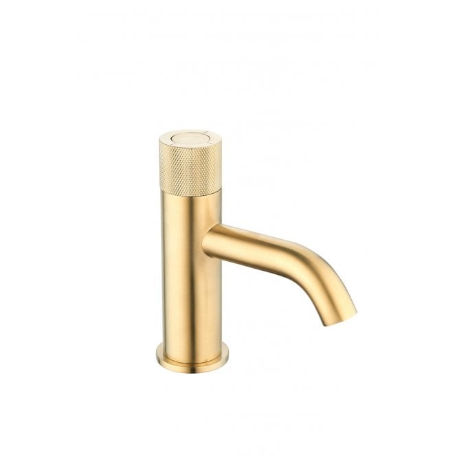 Tenby  TB+ Redondo Round Push Button Basin Mixer
 Brushed Brass TIS5725