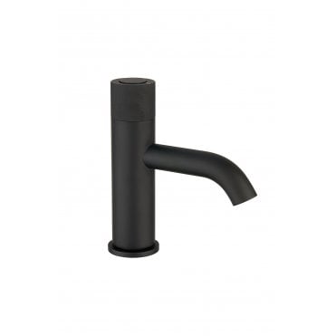 Tenby TB+ Redondo Round Push Button Basin Mixer Matte Black TIS5713