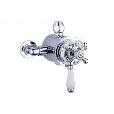 Tenby Tenby Traditional Concentric Thermostatic Mixer Valve (Exposed) - Chrome TIS0019