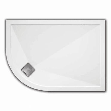 TrayMate Offset Quadrant TM25 Elementary 1100 x 800mm White Left Hand Shower Tray