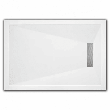 TrayMate Rectangular TM25 Linear 1000 x 760mm White Shower Tray