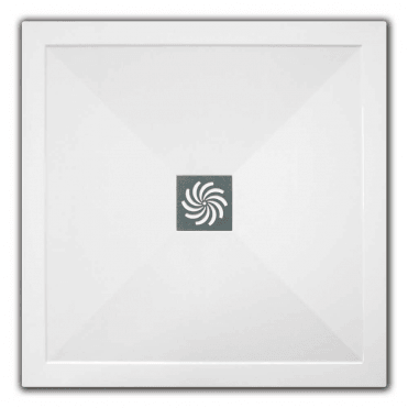 TrayMate Square TM25 Symmetry 700 x 700mm White Shower Tray