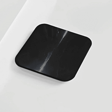 TrayMate TM25 Elementary Square Matt Black Shower Waste Cover