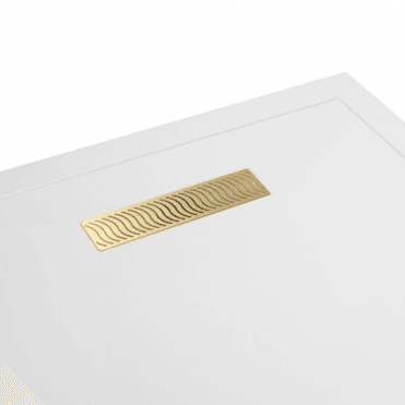 TrayMate TM25 Linear Waste Cover Brushed Brass