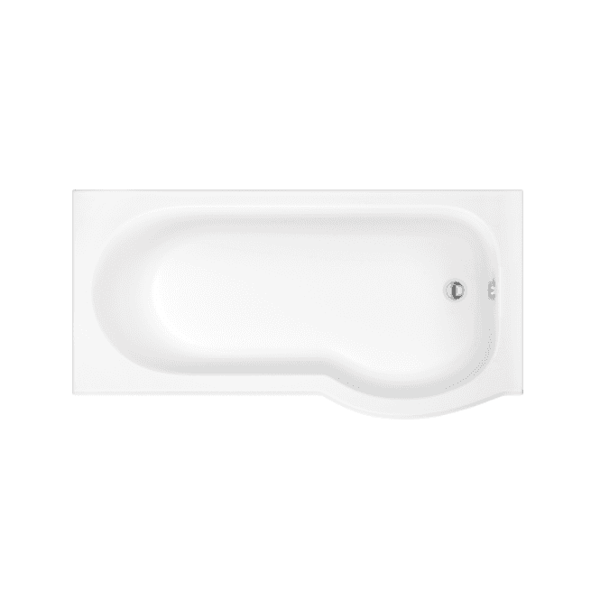 Trojan  Concert P Shaped 1500 x 850mm Single Ended Right Hand No Tap Hole Shower Bath