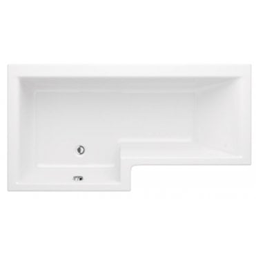 Trojan Elite L Shape 1675 x 850mm Single Ended Left Hand No Tap Hole Shower Bath