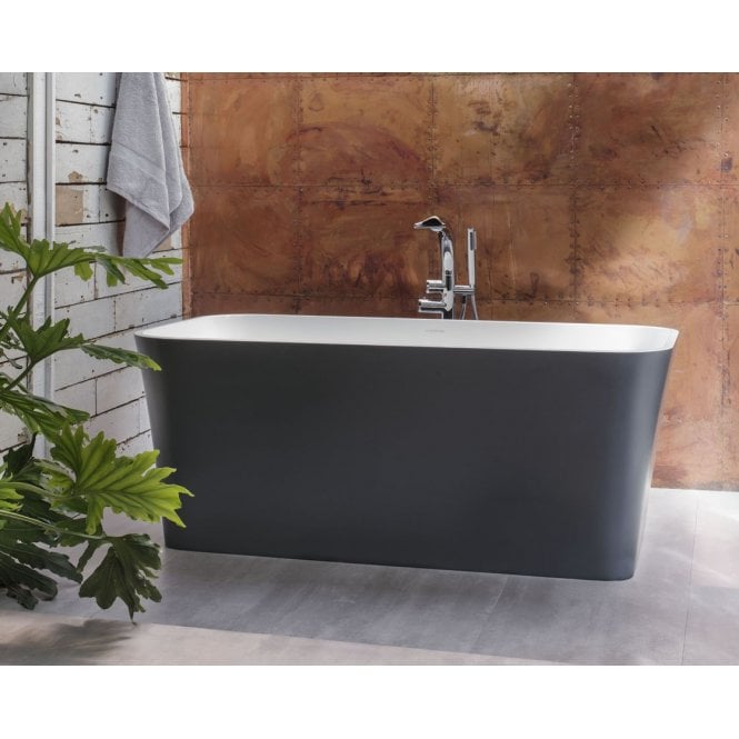 Victoria + Albert  Edge Modern Freestanding Bath Quarrycast Gloss White