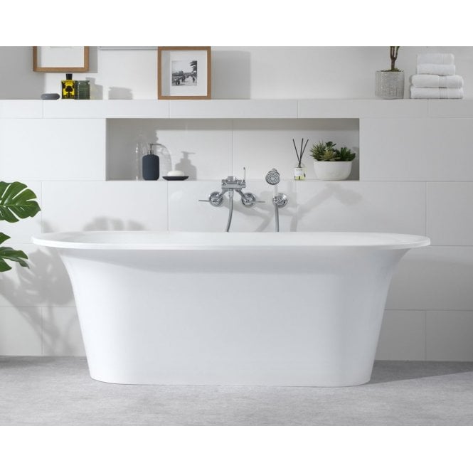 Victoria + Albert  Monaco Freestanding Bath Quarrycast Gloss White