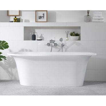 Victoria + Albert Monaco Freestanding Bath Quarrycast Gloss White