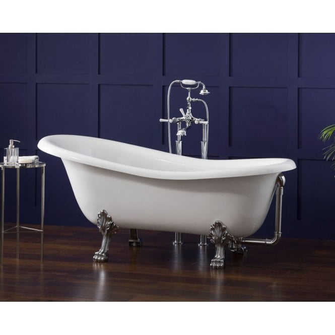 Victoria + Albert  Roxburgh Freestanding Bath With Brushed Nickel Metal Lions Paw Feet