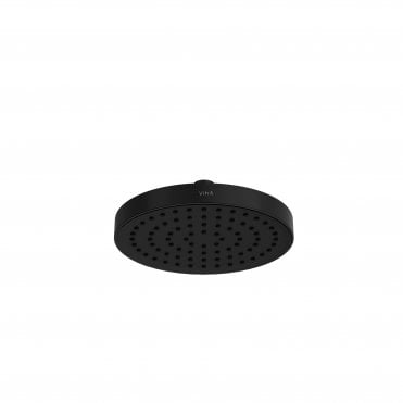 VitrA Aqua Base Round Showerhead 1-Function, 200mm Diameter - Matt Black