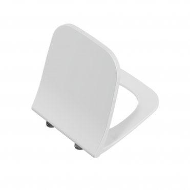 VitrA Integra Square Shift Toilet Seat, Slim, Soft - White