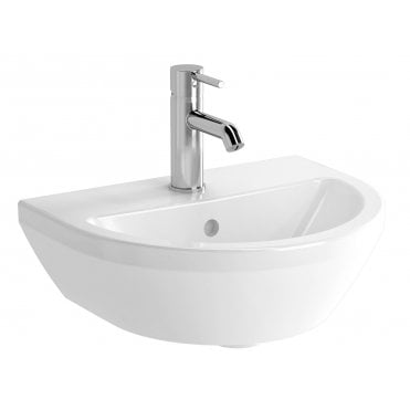 VitrA Integra Standard Washbasin, 45cm, Round, 1 Tap Hole - White