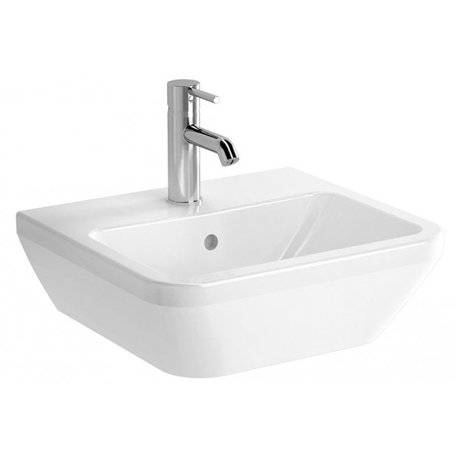 VitrA  Integra Standard Washbasin, 45cm, Square, 1 Tap Hole - White