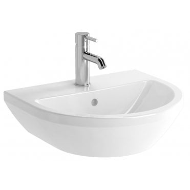 VitrA Integra Standard Washbasin, 50cm, Round, 1 Tap Hole - White