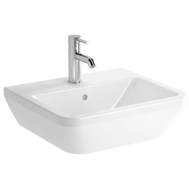 VitrA Integra Standard Washbasin, 50cm, Square, 1 Tap Hole - White