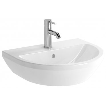 VitrA Integra Standard Washbasin, 55cm, Round, 1 Tap Hole - White