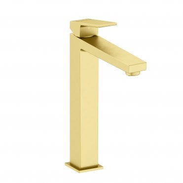 VitrA Minimax Square Basin Mixer Bowl - Brushed Brass