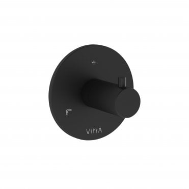 VitrA Origin Built-In 3 Way Diverter Exposed Part - Matt Black