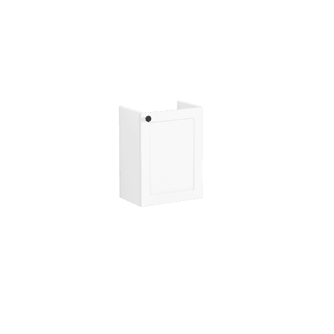 VitrA  Root Classic Washbasin Unit, with Doors, 45cm, without Washbasin, Right-Hand Unit - Matt White