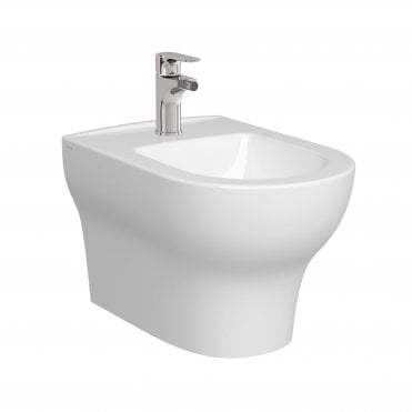 VitrA Zentrum Wall-Hung Bidet, w/o Side Holes - White