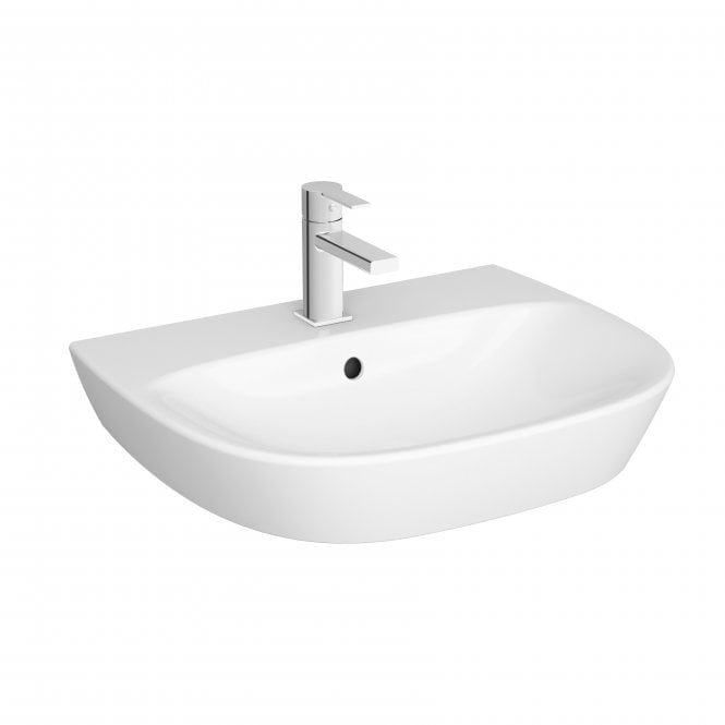 VitrA  Zentrum Washbasin 60cm, 1 Tap Hole - White