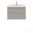 Nuie Athena Stone Grey 800mm Wall Hung Vanity With Basin 1