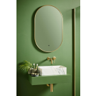 Scudo Aubrey Oval Brass 500 x 800mm LED Mirror