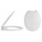 Nuie Traditional Toilet Seat Chrome Hinges
