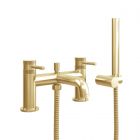 Scudo Core Bath Shower Mixer Tap Brushed Brass