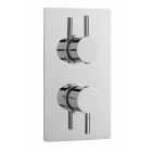 Nuie Twin Thermostatic Shower Valve Chrome 