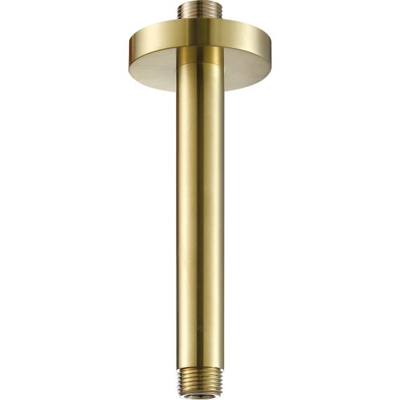 VOS Brushed Brass Ceiling arm, 150mm