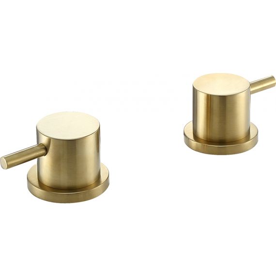 VOS brushed brass panel valves