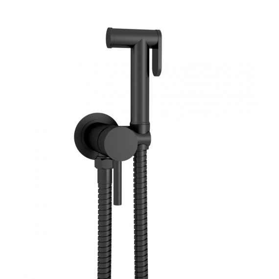 VOS Matt Black Single Lever Douche Set for Cold and Hot Operation