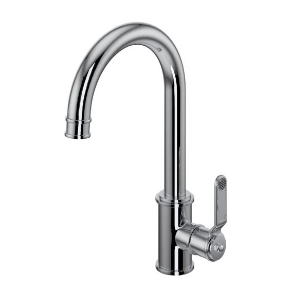Perrin & Rowe Armstrong Single Lever Mixer With Textured Handle Nickel 