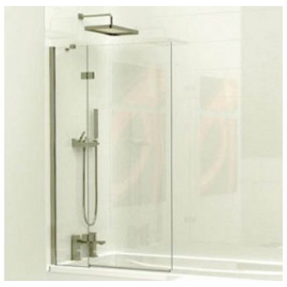 Kudos 2 Panel Inward swinging bath screen 6mm (left hand) with towel rail