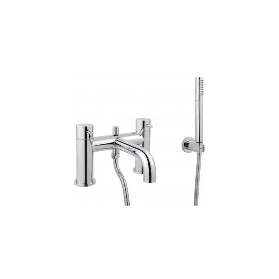 JustTaps Florence Bath Shower Mixer Tap with Kit Deck Mounted Chrome 55275