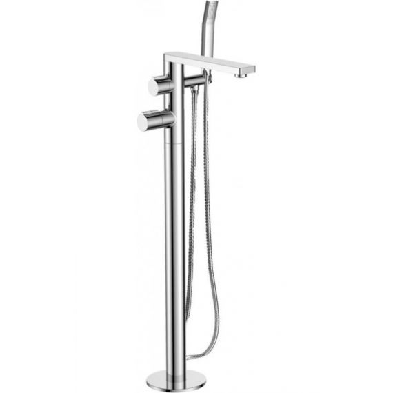 JTP Hugo Thermostatic Floor Standing Bath Shower Mixer Tap with Kit