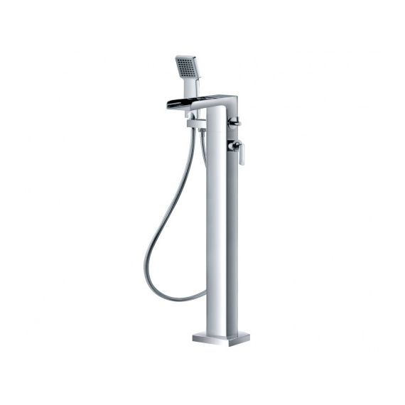 JustTaps Cascata Floor Mounted Single Lever Bath Shower Mixer With Kit 77138