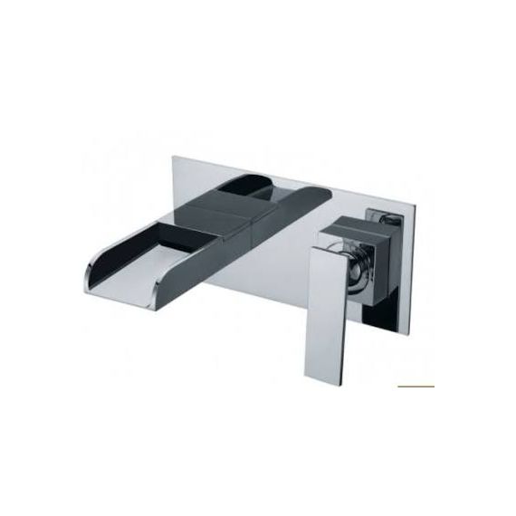 JustTaps Cascata Concealed Wall Mouted Basin Mixer Chrome 77231