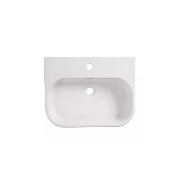 Roper Rhodes 550mm Accent Standard Depth Semi-Countertop Basin with 1 Tap Hole - White - A3SCBAS