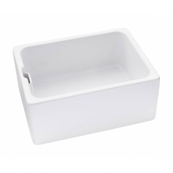 Abode Belfast Sink In White Ceramic 595 x 455 x 277 AW1022