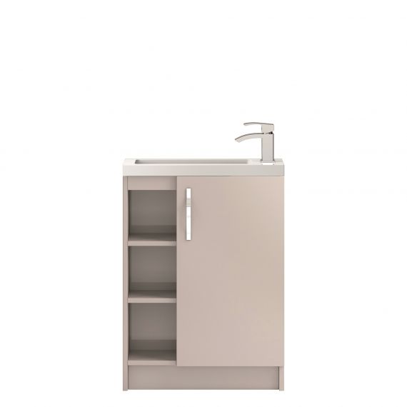 Hudson Reed Apollo Cashmere Compact Floor Standing 600mm Cabinet & Basin