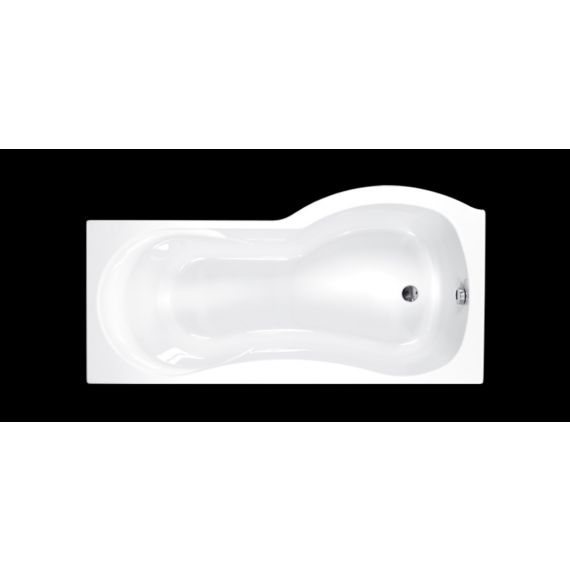 Carron Arc Curved 1700 x 700-850mm Right Hand Carronite Reinforced Shower Bath