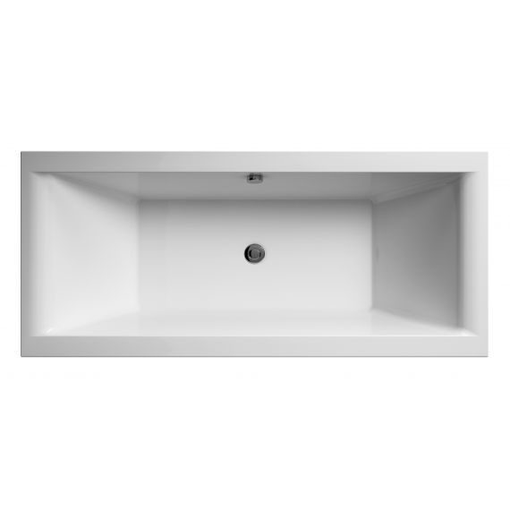 Hudson Reed Eternalite Square Double Ended Bath 1800 x 800mm White BDE008