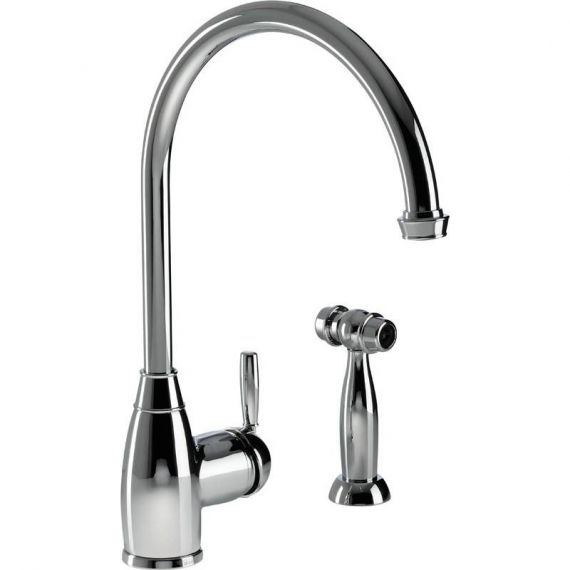 Abode Brompton Single Lever Kitchen Tap Chrome With Handset