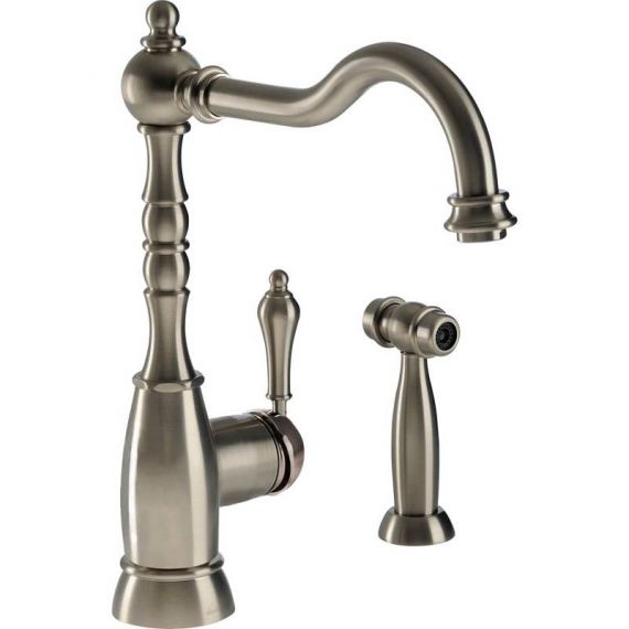 Abode Bayenne Single Lever Kitchen Tap with Integrated Hand Spray AT3031